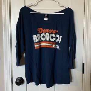 Lane Bryant 18/20 Denver Broncos 3/4 Tee